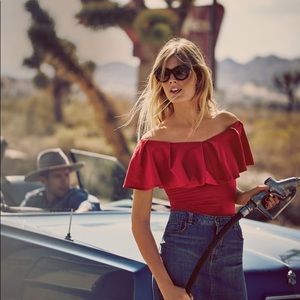 Off the shoulder free people top